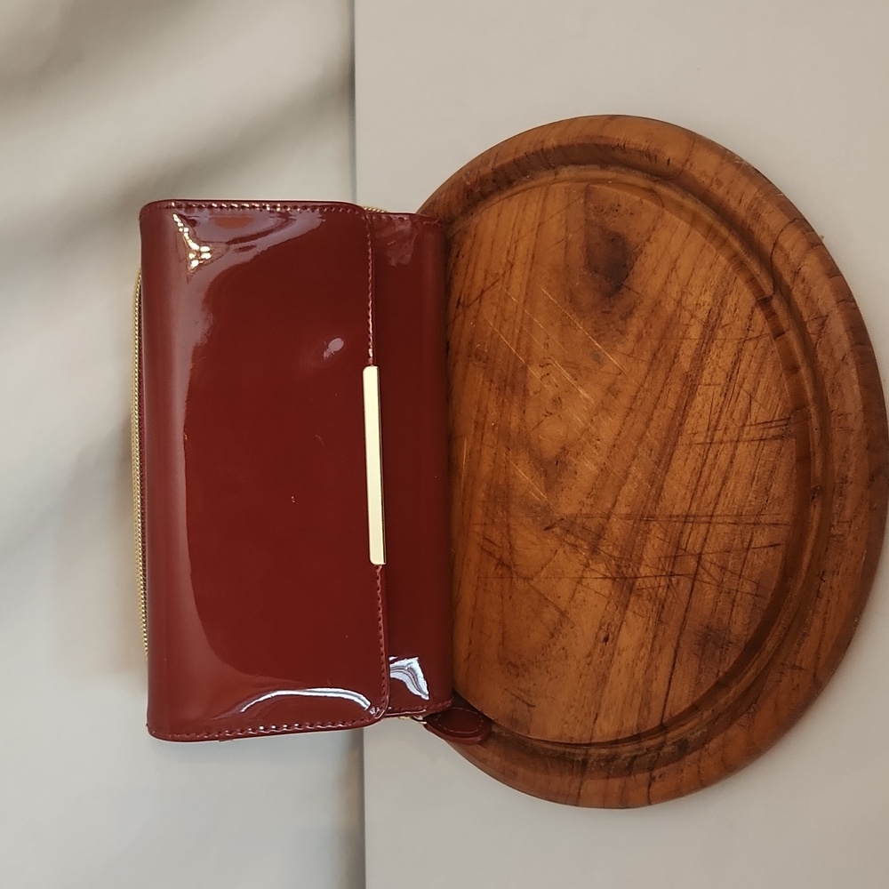 Red Patent Leather Womens Clutch/Wallet